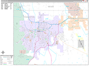 Rapid City  Wall Map Premium Style